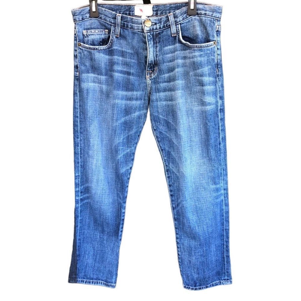 Current/Elliott x MARNI | Cropped Denim Jeans Rolled Cuffs